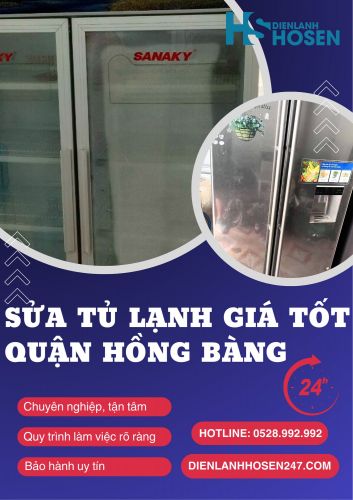 Sửa tủ lạnh tại Quận Hồng Bàng giá rẻ năm 2024	